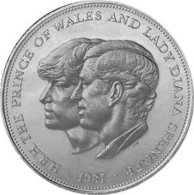 1981 Charles and Diana Royal Wedding 25p Crown