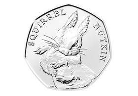 2016 UK Squirrel Nutkin Circulation 50p