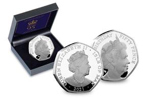 QEII 95th Birthday Silver Proof 50p