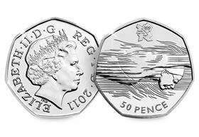 UK 2011 Olympics Aquatics Circulation 50p