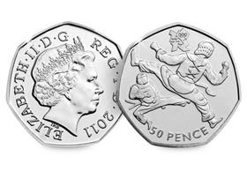 UK 2011 Olympics Taekwondo 50p