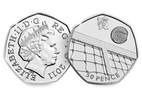 UK 2011 Olympics Tennis 50p