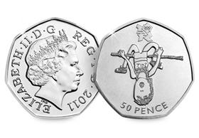 UK 2011 Olympics Athletics 50p