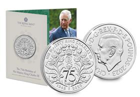 UK 2023 King Charles III 75th Birthday BU £5