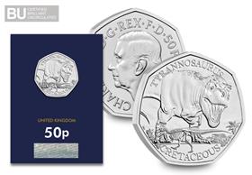 2024 UK Tyrannosaurus CERTIFIED BU 50p