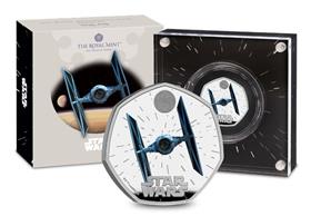 UK 2024 Star Wars TIE Fighter Silver 50p