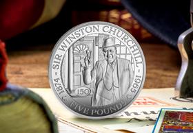 Winston Churchill 150th Silver Proof £5