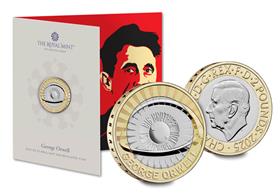 The UK 2025 George Orwell BU £2 Coin