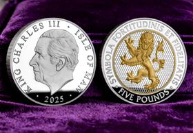 Lion of England Silver Proof £5 Coin