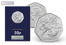 2026 UK Dennis the Menace CBU 50p Coin
