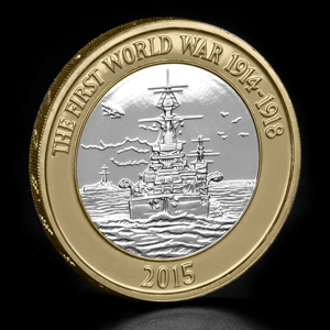 2015-UK-WWI-Navy-£2-BU-Coin-on-Angle
